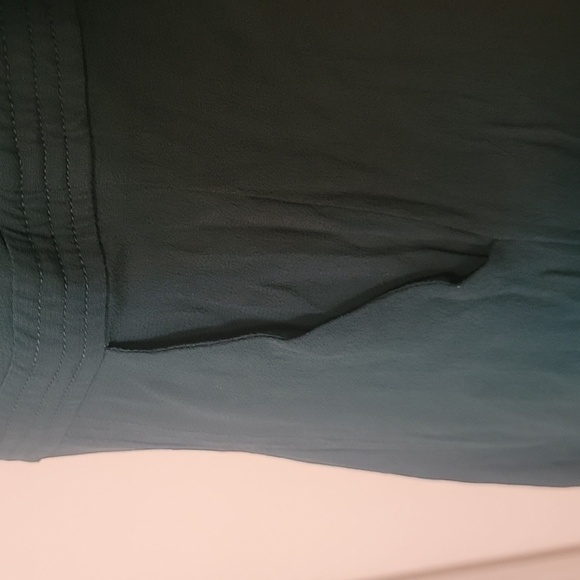 Boden Ashbourne Green Below Knee Long Sleeve Button Down Dress Size 10P, EUC - Picture 4 of 11